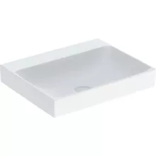   Geberit One mosdó 60x48 cm csaplyuk és túlfolyó nélkül, KeraTect felület bevonattal 505.021.01.1