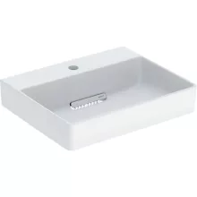   Geberit One pultra ültethető mosdó 50x41 cm, KeraTect, csapfurattal, túlfolyó nélkül, fehér 505.024.00.1