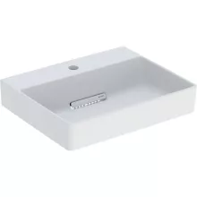   Geberit One pultra ültethető mosdó 50x41 cm, csapfurattal, túlfolyó nélkül, matt fehér 505.026.00.1