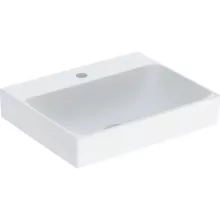   Geberit One pultra ültethető mosdó 50x40 cm csaplyukkal, túlfolyó nélkül, KeraTect bevonattal 505.030.01.6