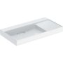 Geberit One balos mosdó 90x48 cm, KeraTect, túlfolyó és csapfurat nélkül, fehér 505.042.00.1