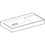 Geberit One balos mosdó 90x48 cm, KeraTect, túlfolyó és csapfurat nélkül, fehér 505.042.00.1