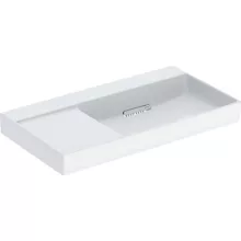   Geberit One jobbos mosdó 90x48 cm, KeraTect, túlfolyó és csapfurat nélkül, fehér 505.044.00.1