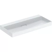   Geberit One mosdó hátsó lefolyóval 105x48 cm, KeraTect, csaplyuk és túlfolyó nélkül, fehér 505.045.00.1