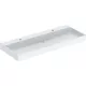 Geberit One mosdó két csaplyukkal 120x48 cm túlfolyó nélkül, KeraTect, fehér 505.049.00.1