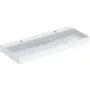 Geberit One mosdó két csaplyukkal 120x48 cm túlfolyó nélkül, KeraTect, fehér 505.049.00.1