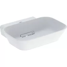   Geberit One pultra ültethető mosdó 50x42,5 cm csaplyukkal, túlfolyó nélkül, matt fehér 505.053.00.1