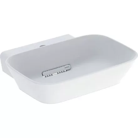 Geberit One pultra ültethető mosdó 50x42,5 cm csaplyukkal, túlfolyó nélkül, matt fehér 505.053.00.1