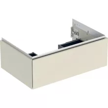   Geberit One alsó szekrény mosdóhoz 1 fiókkal 74x47 cm, magasfényű homokszürke 505.072.00.4