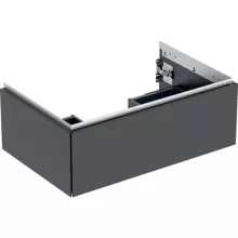   Geberit One alsó szekrény mosdóhoz 1 fiókkal 74x47 cm, matt fekete 505.072.00.8