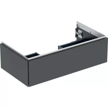   Geberit One alsó szekrény mosdóhoz 1 fiókkal 88,8x47 cm, matt fekete 505.073.00.8