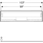 Geberit One alsó szekrény mosdóhoz 1 fiókkal 103x47cm, hikoridió 505.074.00.6