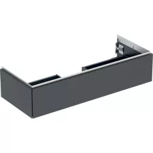  Geberit One alsó szekrény mosdóhoz 1 fiókkal 118x47 cm, matt fekete 505.075.00.8