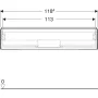 Geberit One alsó szekrény mosdóhoz 1 fiókkal 118x47 cm, matt fekete 505.075.00.8