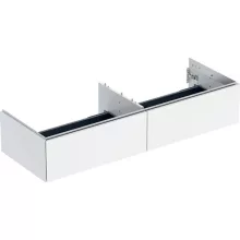   Geberit One alsó szekrény mosdóhoz két fiókkal 133x47cm, magasfényű fehér 505.076.00.1