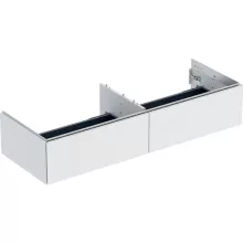  Geberit One alsó szekrény mosdóhoz két fiókkal 133x47cm, matt fehér 505.076.00.2