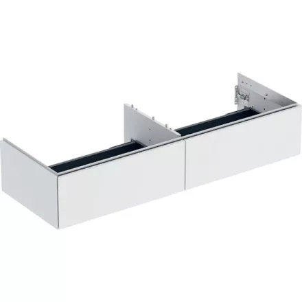 Geberit One alsó szekrény mosdóhoz két fiókkal 133x47cm, matt fehér 505.076.00.2