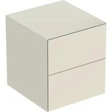   Geberit One oldalsó szekrény két fiókkal 45x47 cm, magasfényű homokszürke 505.077.00.4