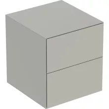   Geberit One oldalsó szekrény két fiókkal 45x47 cm, matt greige 505.077.00.7