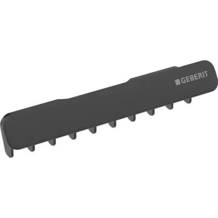 Geberit One lefolyó panel fésűs betéttel, mágneses rögzítéssel, EasyClean, matt fekete 505.082.14.1