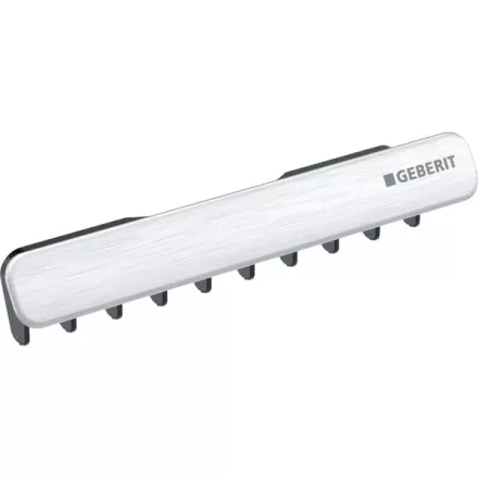 Geberit One lefolyó panel fésűs betéttel, mágneses rögzítéssel, szálcsiszolt króm 505.082.GH.1