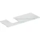 Geberit One márványhatású mosdópult bal oldali kivágással, pultra ültethető tálformájú mosdóhoz 120x47cm, matt fehér 505.125.00.1