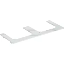   Geberit One márványhatású mosdópult két oldali kivágással, pultra ültethető mosdóhoz 120x47cm, matt fehér 505.165.00.1