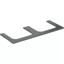   Geberit One márványhatású mosdópult két oldali kivágással, pultra ültethető mosdóhoz 120x47cm, matt fekete 505.165.00.2