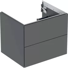   Geberit One alsó szekrény mosdóhoz 2 fiókkal 59,2x47 cm, matt láva 505.261.00.3
