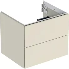   Geberit One alsó szekrény mosdóhoz 2 fiókkal 59,2x47 cm, magasfényű homokszürke 505.261.00.4