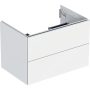 Geberit One alsó szekrény mosdóhoz 2 fiókkal 74x47 cm, matt fehér 505.262.00.2