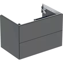   Geberit One alsó szekrény mosdóhoz 2 fiókkal 74x47 cm, matt láva 505.262.00.3