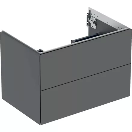 Geberit One alsó szekrény mosdóhoz 2 fiókkal 74x47 cm, matt láva 505.262.00.3