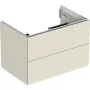 Geberit One alsó szekrény mosdóhoz 2 fiókkal 74x47 cm, magasfényű homokszürke 505.262.00.4