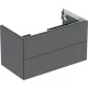 Geberit One alsó szekrény mosdóhoz 2 fiókkal 88,8x47 cm, matt láva 505.263.00.3