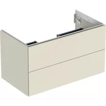   Geberit One alsó szekrény mosdóhoz 2 fiókkal 88,8x47 cm, magasfényű homokszürke 505.263.00.4