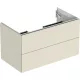 Geberit One alsó szekrény mosdóhoz 2 fiókkal 88,8x47 cm, magasfényű homokszürke 505.263.00.4