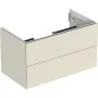 Geberit One alsó szekrény mosdóhoz 2 fiókkal 88,8x47 cm, magasfényű homokszürke 505.263.00.4