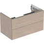 Geberit One alsó szekrény mosdóhoz 2 fiókkal 88,8x47 cm, tölgy 505.263.00.5