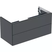   Geberit One alsó szekrény mosdóhoz 2 fiókkal 103x47 cm, matt fekete 505.264.00.8