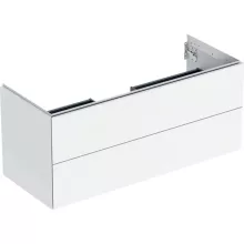   Geberit One alsó szekrény mosdóhoz 2 fiókkal 118x47 cm, magasfényű fehér 505.265.00.1