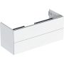 Geberit One alsó szekrény mosdóhoz 2 fiókkal 118x47 cm, magasfényű fehér 505.265.00.1