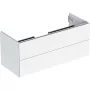 Geberit One alsó szekrény mosdóhoz 2 fiókkal 118x47 cm, magasfényű fehér 505.265.00.1