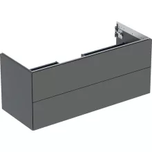  Geberit One alsó szekrény mosdóhoz 2 fiókkal 118x47 cm, matt láva 505.265.00.3