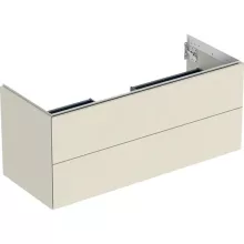   Geberit One alsó szekrény mosdóhoz 2 fiókkal 118x47 cm, magasfényű homokszürke 505.265.00.4