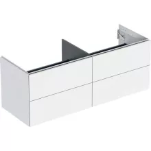   Geberit One alsó szekrény mosdóhoz négy fiókkal 135x47 cm, matt fehér 505.266.00.2