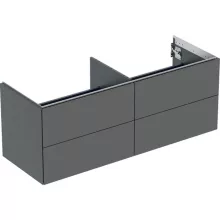   Geberit One alsó szekrény mosdóhoz négy fiókkal 135x47 cm, matt láva 505.266.00.3