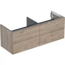   Geberit One alsó szekrény mosdóhoz négy fiókkal 135x47 cm, hikoridió 505.266.00.6