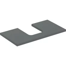   Geberit One mosdópult középső kivágással, pultra ültethető tálformájú mosdóhoz 90x47 cm, matt láva 505.273.00.3