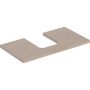 Geberit One mosdópult középső kivágással, pultra ültethető tálformájú mosdóhoz 90x47 cm, tölgy 505.273.00.5